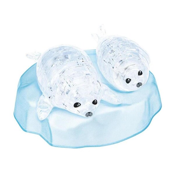 3D Baby Seals Crystal Puzzle
