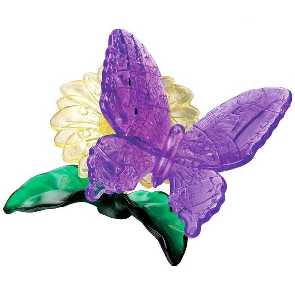 3D Purple Butterfly Crystal Puzzle