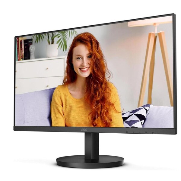 AOC 27' IPS, 120Hz, 250cd/m2, Full HD 1920 1080 2w Speakers, 3-Way Frameless Slim HDMI, VGA Tilt Low Blue, Flicker Free, VESA 100, Office Monitor