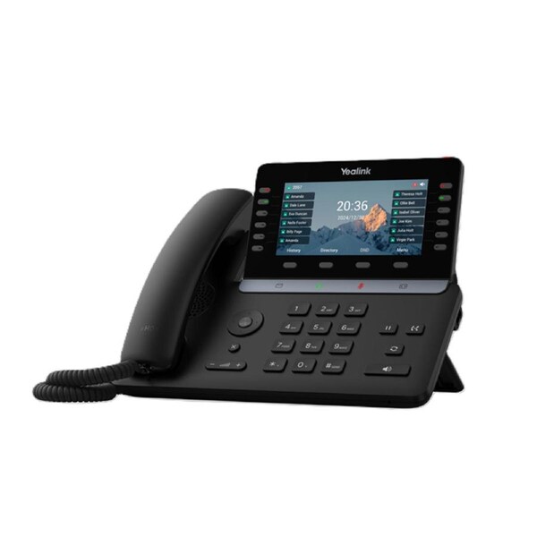 Yealink SIP-T85W IP Phone, 5.5' Color Display, 16 SIP Accounts, HD Voice