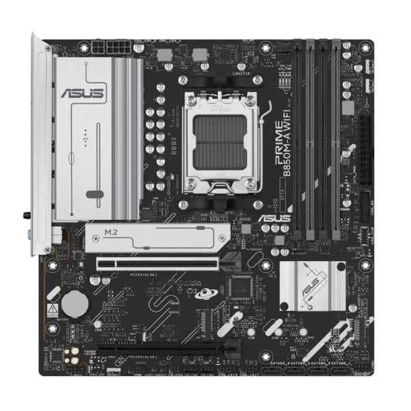 ASUS AMD B850M PRIME B850M-A WIFI-CSM (AM5) mATX Motherboard 4xDDR5, Max 256GB