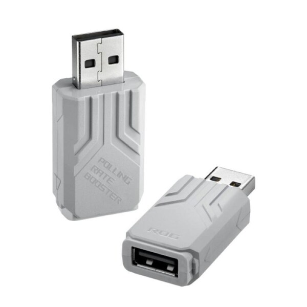 ASUS ROG Polling Rate Booster White, up to true 8000 Hz wireless polling rates