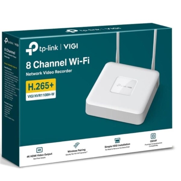[VIGI NVR1108H-W] 8 Channel Wi-Fi Network Video Recorder