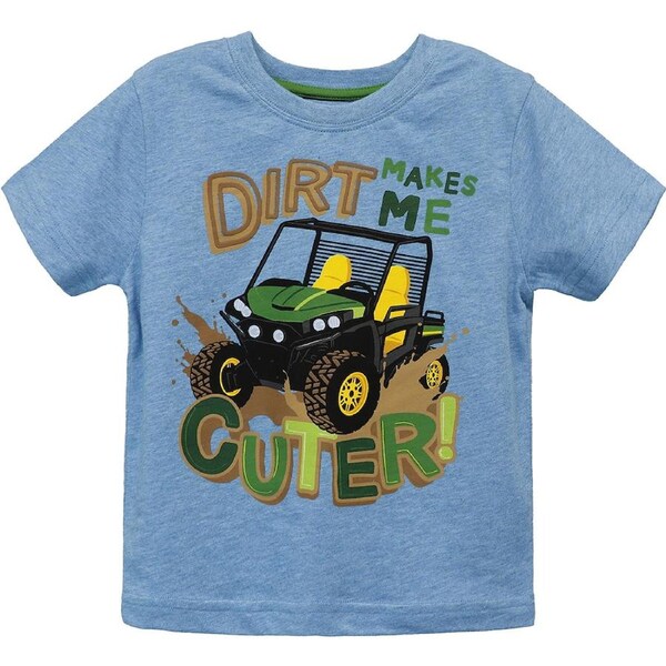 John Deere Dirt Makes Me Cuter Cotton/Polyester T-Shirt/Tee Toddler 3
