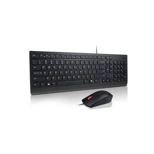 Lenovo Universal Wired Usb Keyboard Mouse Combo Adjustable Tilt Leg