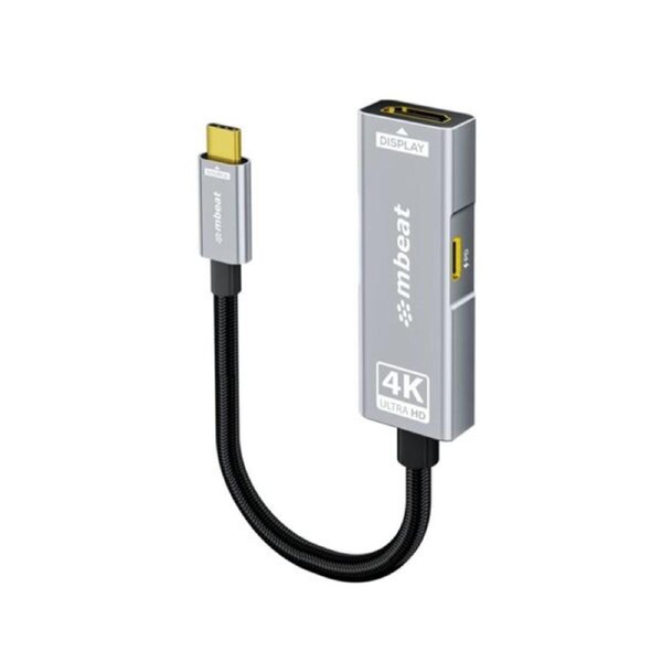 Mbeat Tough Link Usb C To Hdmi Adapter With 100W Pd