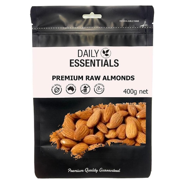 Daily Essentials Raw Almonds 400g