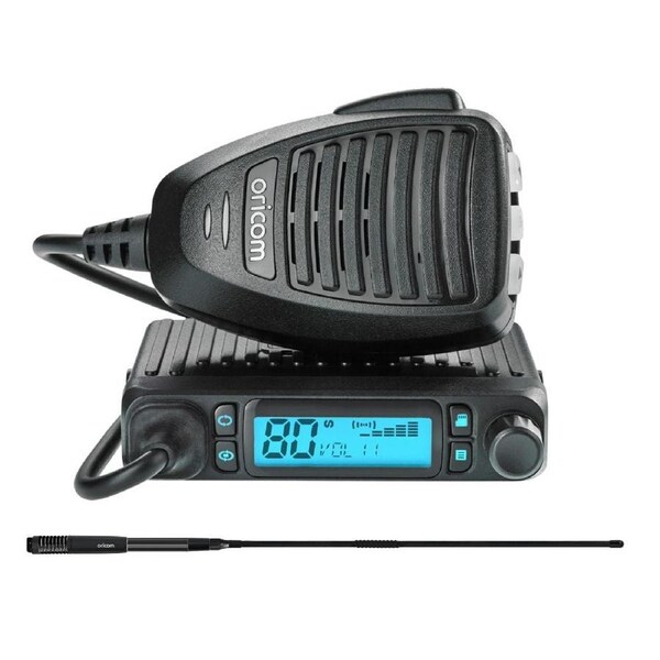 Oricom DTX4300 IP54 Micro Size 5 Watt UHF CB Radio AND ANU216 6.5dBi Antenna (DTX4300BA)