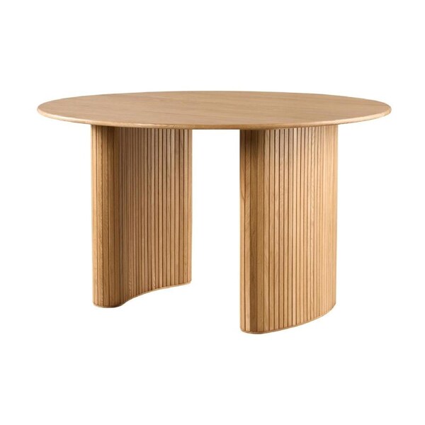 Elbasan 130cm Round Dining Table Natural