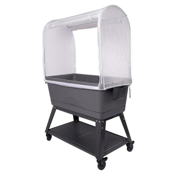 Backyard Farmer Georgie Self-Watering Raised Garden Bed Portable Planter