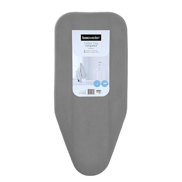 Boxsweden Table Top Ironing Board w/ Foldable Legs 70x30cm Grey