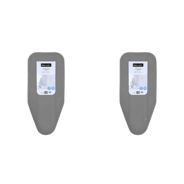 2PK Boxsweden Table Top Ironing Board w/ Foldable Legs 70x30cm Grey