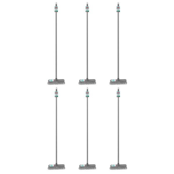 6PK Boxsweden Prime Essentials Lightweight Broom w/ Long Handle 1.2m Assorted