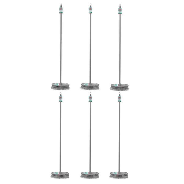 6PK Boxsweden Prime Indoor Lightweight Broom w/ Long Handle 1.2m Assorted