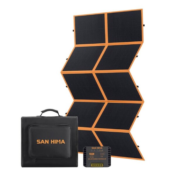 San Hima 12V 360W Folding Solar Blanket Flexible Blanket Kit Camping Charging