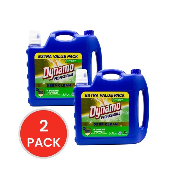Dynamo Professional Deep Clean Eucalyptus Fresh 5.4L (2 Pack)