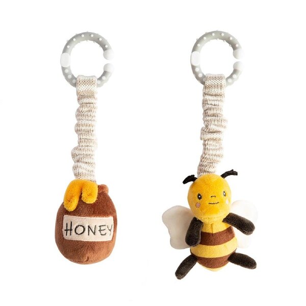 2 Pack Stroller Toys - Bee & Honey Pot