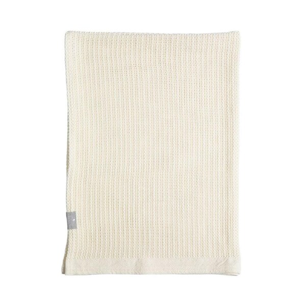 Cotton Cellular Blanket - Natural White