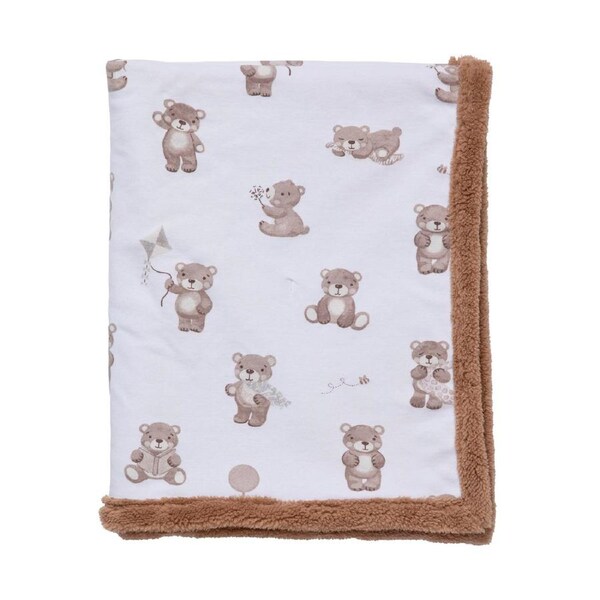 Sherpa Blanket - Cuddly Bear