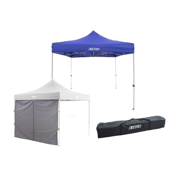 Gazebo 3m x 3m Heavy Steel Frame + Polyester Gazebo Bag + Side Wall