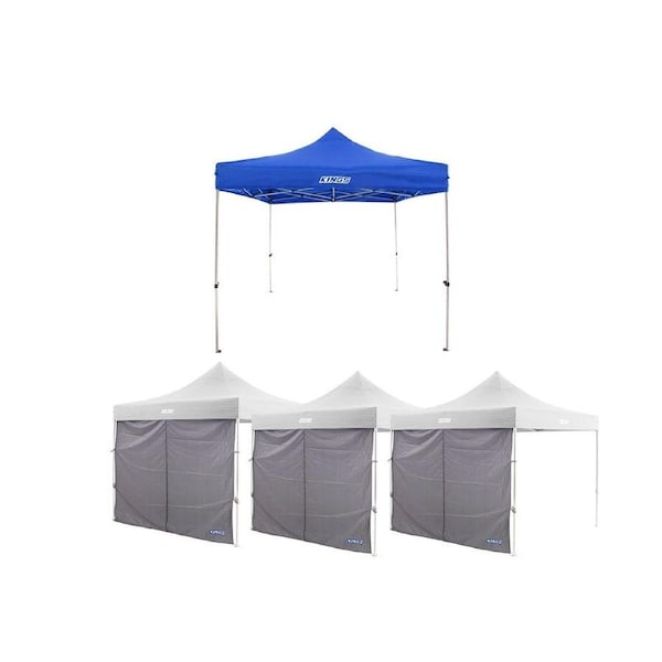 Kings - Gazebo 3m x 3m Heavy Steel Frame+ 3x Gazebo Side Wall