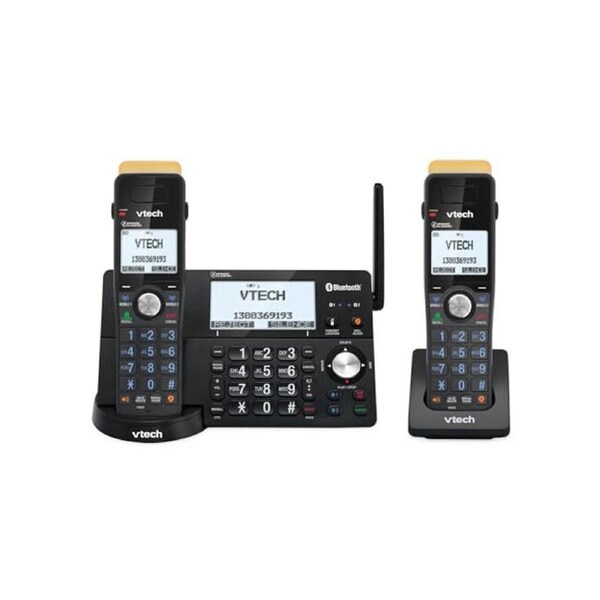 VTech CLS21250 Super Long Range DECT WiFi Cordless Home Phone W/ 2-Handset Black