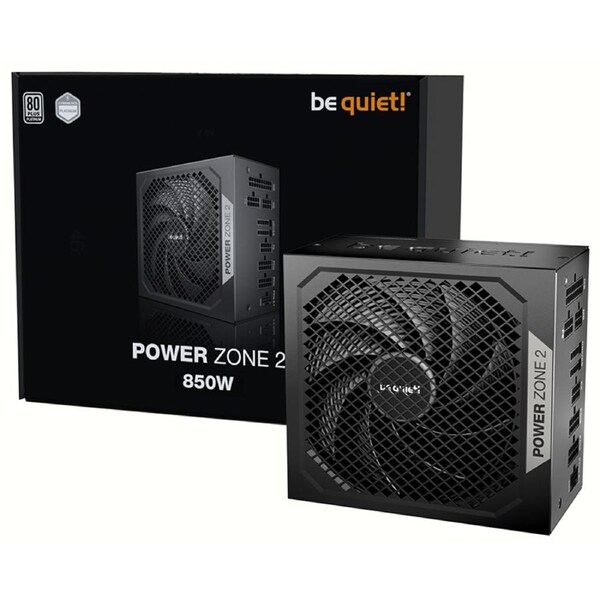 be quiet! 850W Power Zone 2 80+ Platinum Cybenetics PCIe 5.1 ATX 3.1 Power Supply (BP007AU)