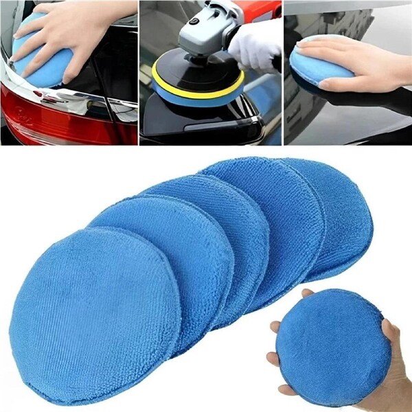 10x Wax Applicator Pads Cleaning Buffer Car Microfibre Polishing Foam Sponge