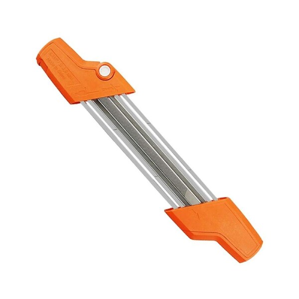 4.0mm Chainsaw File Tool with Handle Metal Sharpener Orange