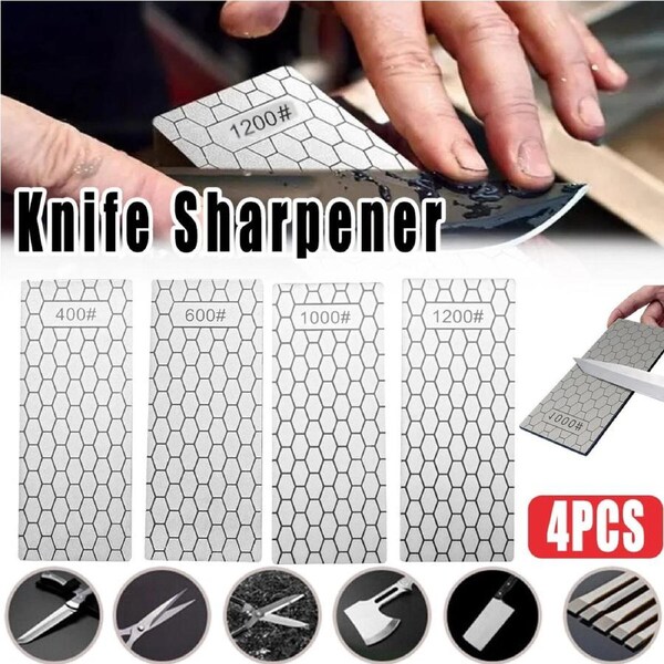 Diamond Knife Sharpener Handheld Blade Sharpening Kitchen Tool