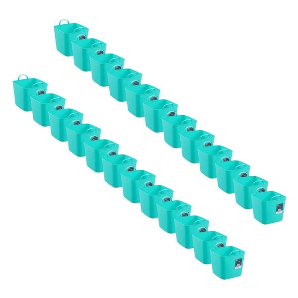 24PK Boxsweden Mini Flexible Storage Organiser Square Tub/Box 5L/23x20x20 Assrtd