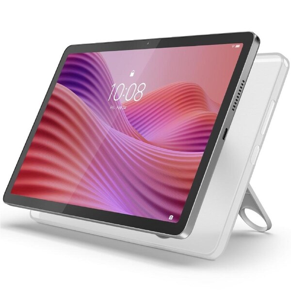 Lenovo Tab 10.1' Lte 128Gb With Clear Case - Luna Grey, 10.1' Fhd+, 4Gb/128Gb, 5Mp/8Mp, Android, 5100Mah 1 Year Warranty