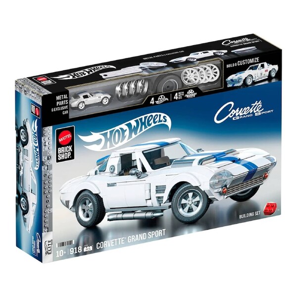 Mattel Brick Shop Hot Wheels Elite Series Corvette Grand Sport Building Set