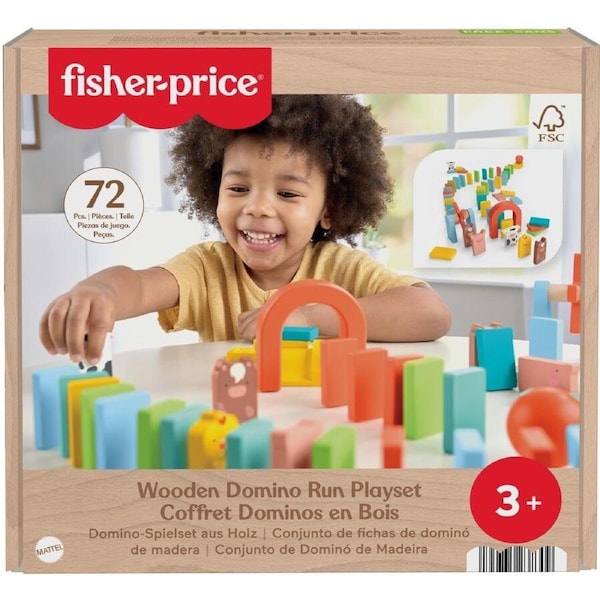 Fisher-Price Wooden Domino Run Playset