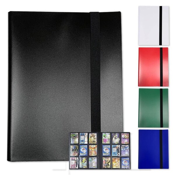 540 Card Spots Binder Album Book Card Collectors Holder Case for Pokemon Cards 5 Colours Black