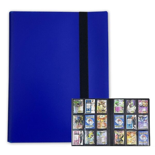 540 Card Spots Binder Album Book Card Collectors Holder Case for Pokemon Cards 5 Colours Blue