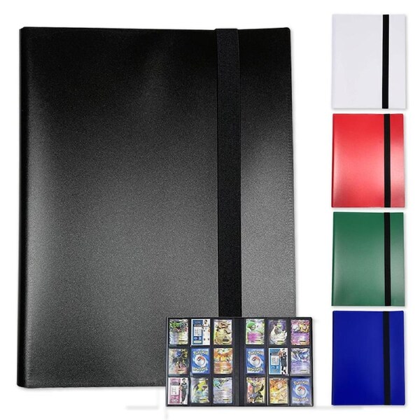 360 Card Spots Binder Album Book Card Collectors Holder Case for Pokemon Cards 5 Colours Black