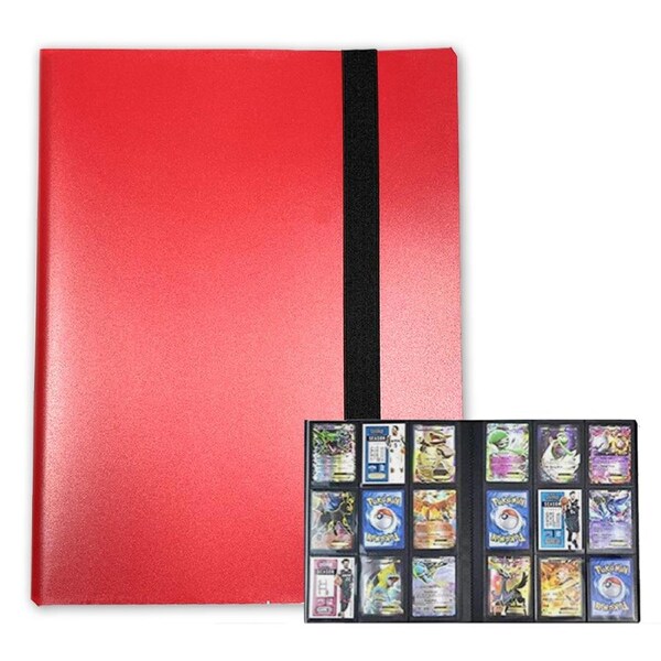 360 Card Spots Binder Album Book Card Collectors Holder Case for Pokemon Cards 5 Colours Red