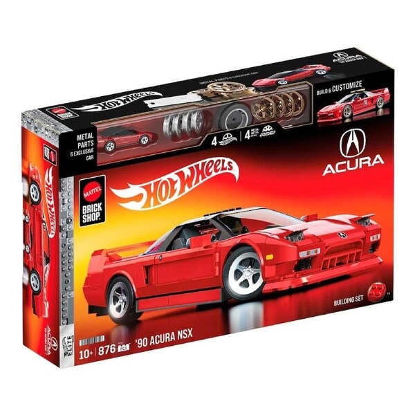 Mattel Brick Shop Hot Wheels Elite Series '90 Acura NSX Building Set