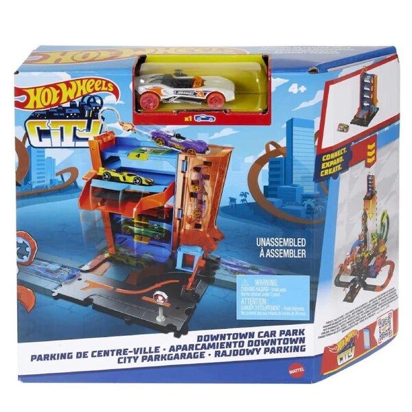Hot Wheels City Downtown Car Park Playset