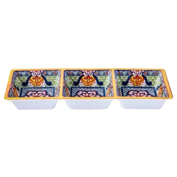 Prepara - 3 Section Taco Tray Yellow
