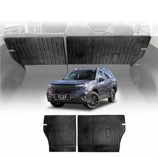 Back Seat Protector for Subaru Forester 6th Gen 2025-Onwards All Weather Heavy Duty Car Seat Kick Mats Cover