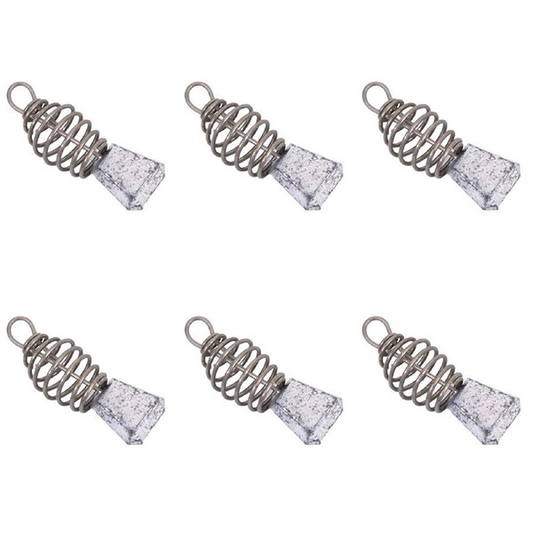 6PK Jarvis Walker Feeder Berley Cage Fishing Sinkers - Size 3