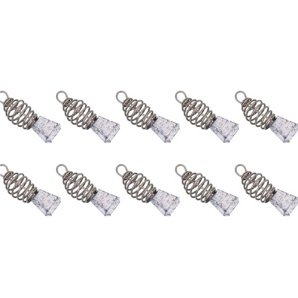 10PK Jarvis Walker Feeder Berley Cage Fishing Sinkers - Size 3