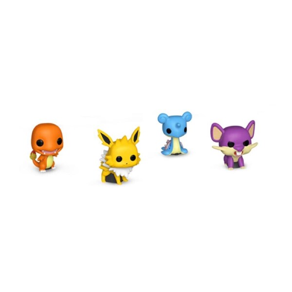 Funko Pokemon Charmander Jolteon Lapras & Rattata Bitty Pop! Vinyl Figure