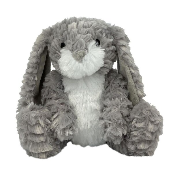 Momoko Fluffy Bunny Animal Stuffed Doll Kids/Children Soft Plush Toy 23cm Grey