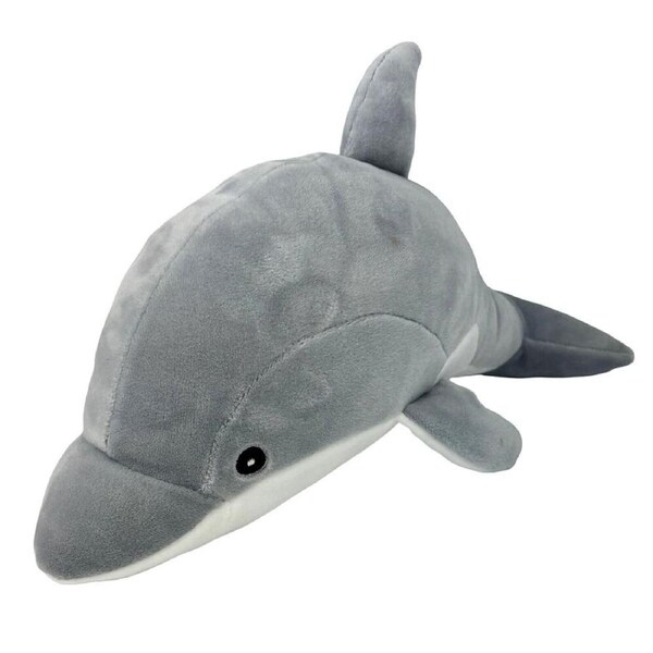 Momoko Dolphin Animal Stuffed Doll Kids/Children Soft Plush Toy 35x10x15cm Grey