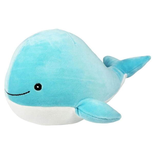 Momoko Whale Animal Stuffed Doll Kids/Children Soft Plush Toy 33x15x17cm Blue