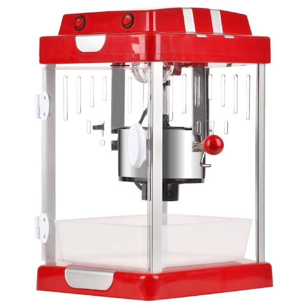 YOPOWER Electric Popcorn Machine, Retro Kettle Popcorn Maker with 75ml Kettle, Small Home Snack Maker for Kids, Movie Partner