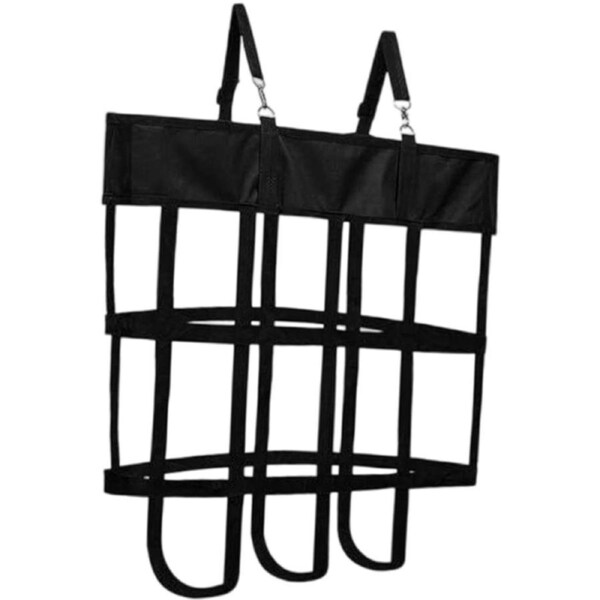 Horse Stall Fan Bag Equine Box Fan Holder Adjustable Straps Stable Accessories Carrier Black Web Pouch Easy Hanging Holder